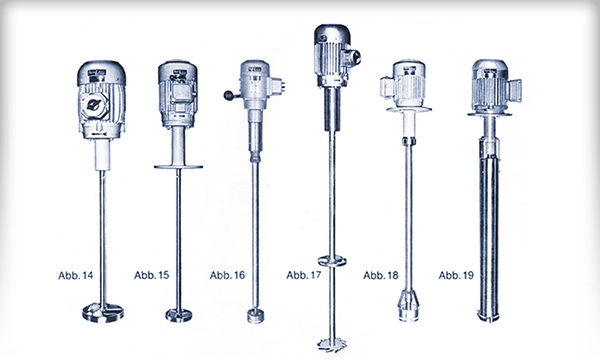 Mischer und Rührer Turbine Bauarten