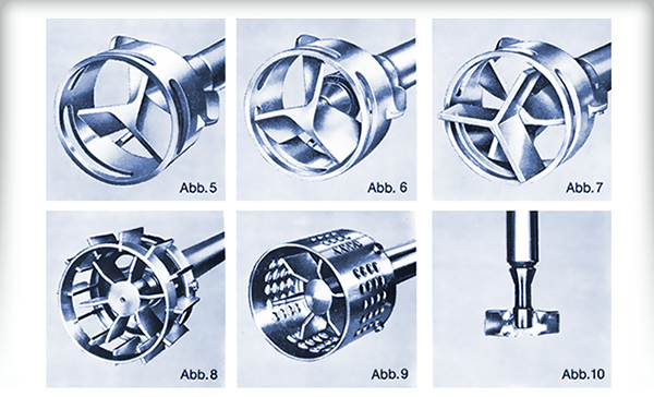 Mischer und Rührer Turbine Bauarten